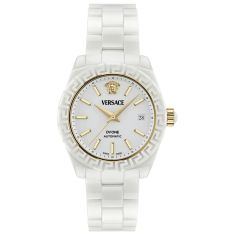 Versace DV One Automatic White Ceramic Bracelet Watch 40mm - VE6B00223