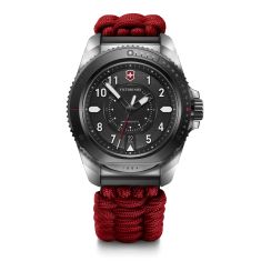 Victorinox Journey 1884 Limited Edition Black Dial Red Paracord Strap Watch Set 43mm - 242016.1.