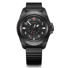 Victorinox Journey 1884 Black Dial Black Rubber Strap Watch 43mm - 241982