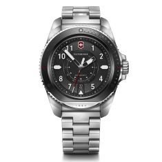 Victorinox Journey 1884 Black Dial Stainless Steel Bracelet Watch 43mm - 242009