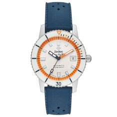 Zodiac Super Sea Wolf 53 Compression Diver Automatic White Dial Blue Rubber Strap Watch 40mm - ZO9270