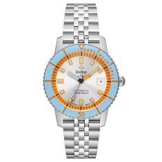 Zodiac Super Sea Wolf Compression Diver Automatic Silver Dial Stainless Steel Watch 40mm - ZO9304
