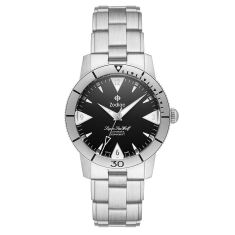 Zodiac Super Sea Wolf Skin Diver Automatic Black Dial Stainless Steel Watch 39mm - ZO9215